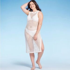 Shade & Shore || NWT || Crochet Beach Coverup Midi Dress